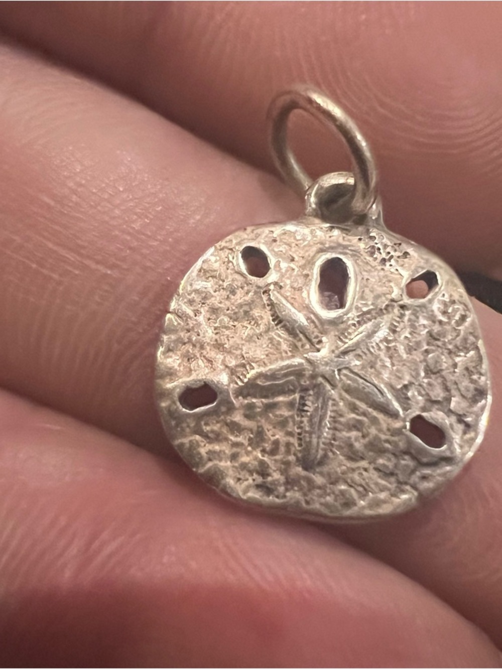 James Avery Silver Sand Dollar Pendant Charm